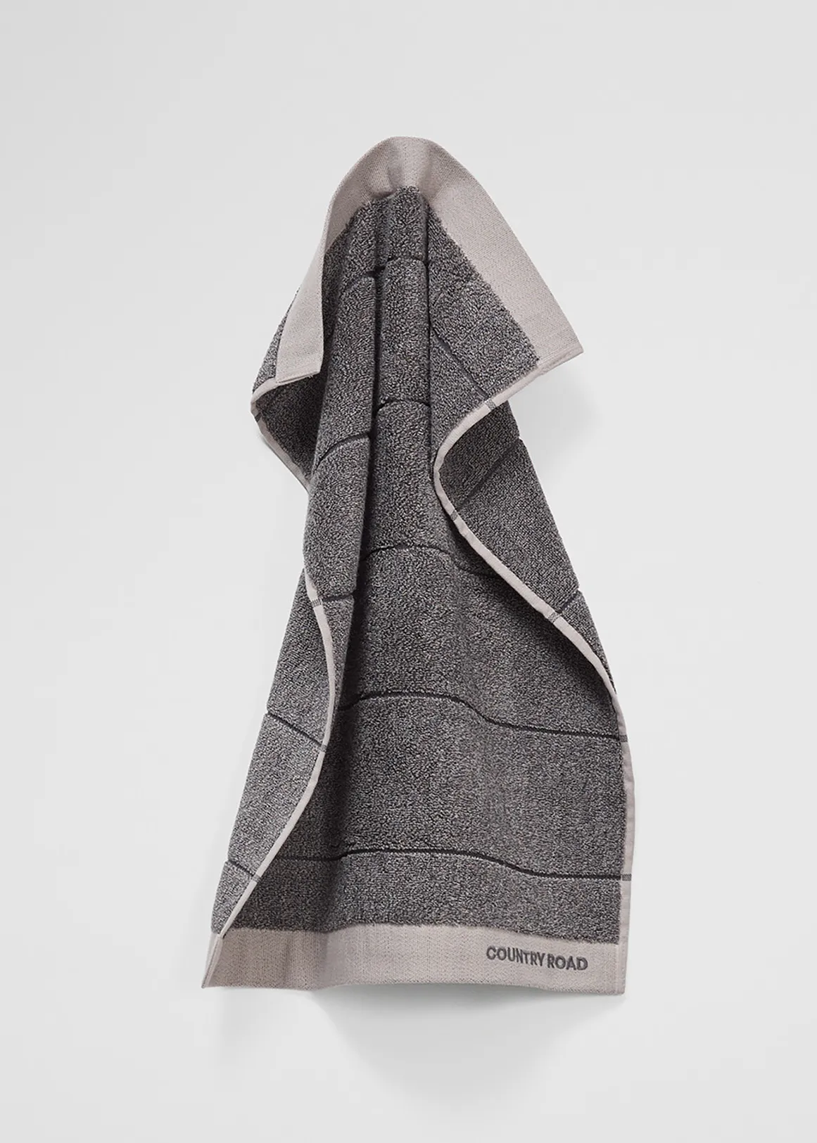 Blake Australian Cotton Hand Towel - CHARCOAL MARLE