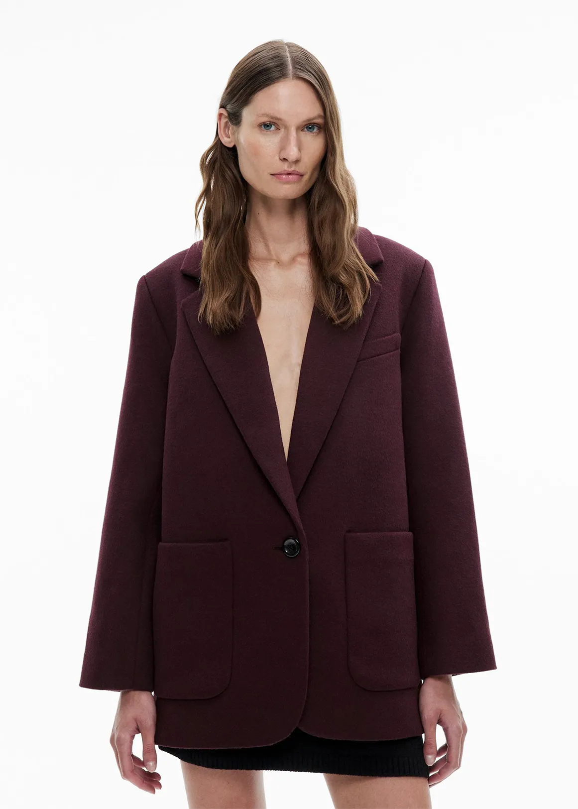 Blazer Coat - PLUM