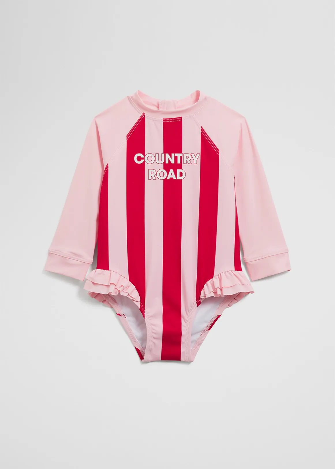 Block Stripe Swimsuit - MULTI PINK