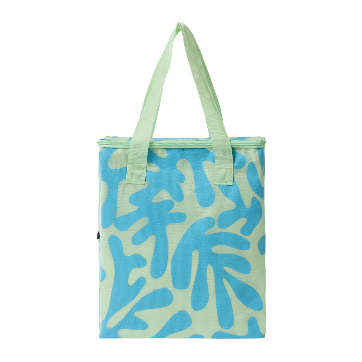 Blue and Green Medium Cooler Bag