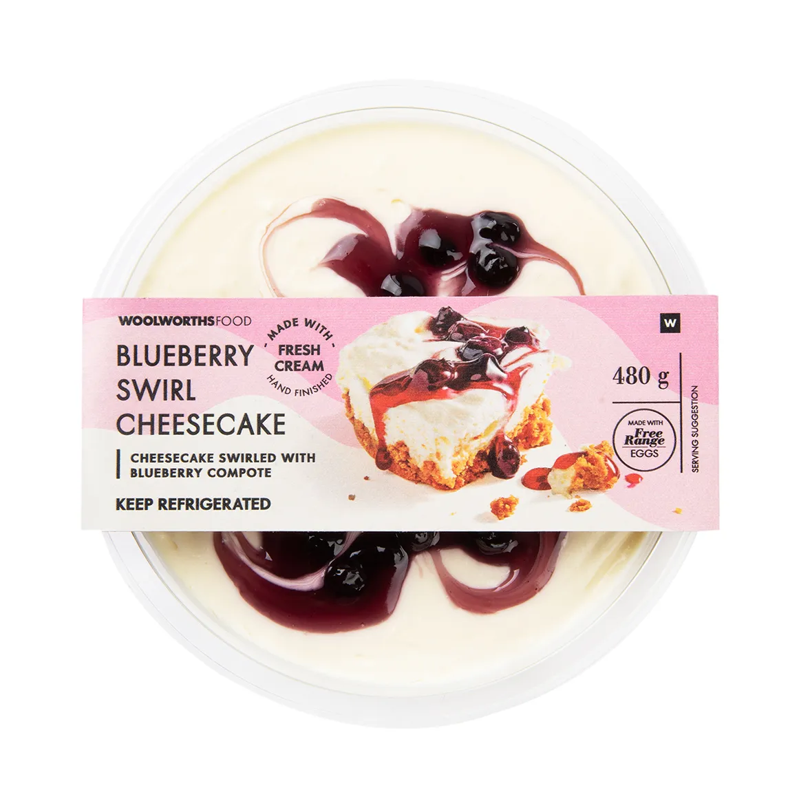 Blueberry Swirl Cheesecake 480 g