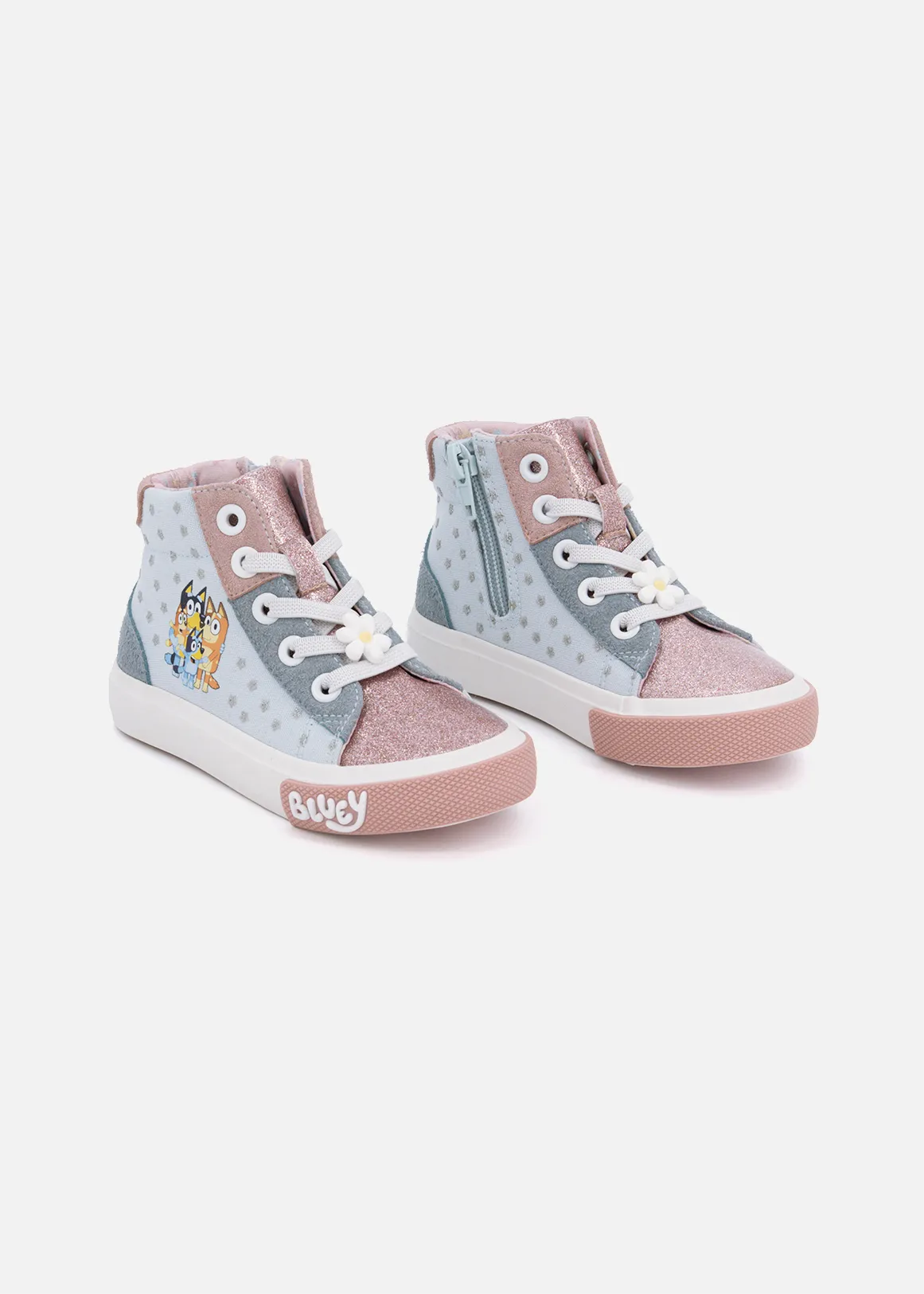 Bluey High Top Sneakers (Size 5-13) Younger Girl - X BLUE
