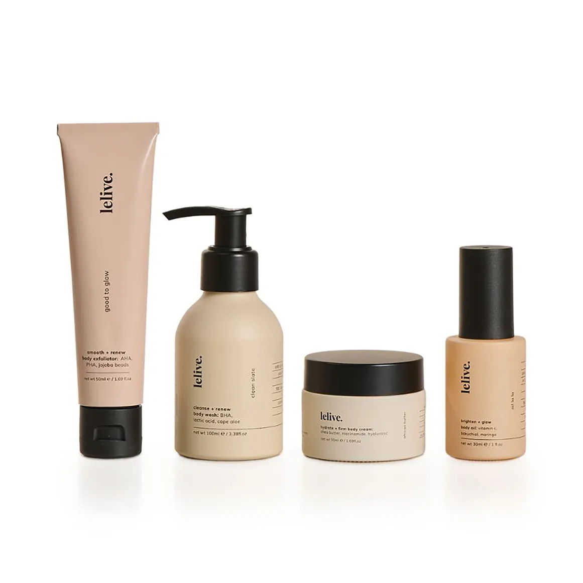 Body Glow Up: Mini Edition | 4-Piece Set - Composite