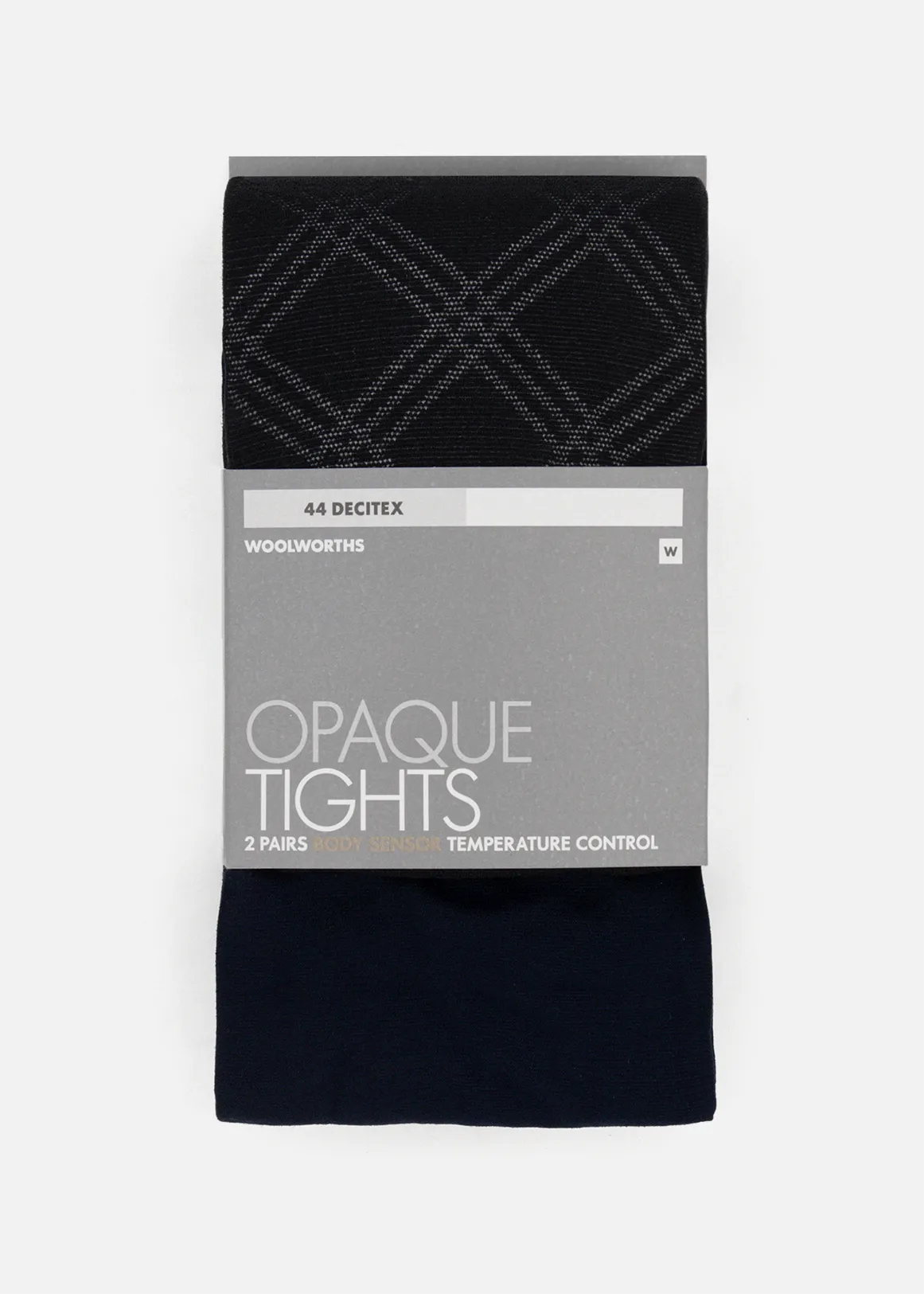 Body Sensor Temperature Control Opaque Tights 2 Pack - X NAVY