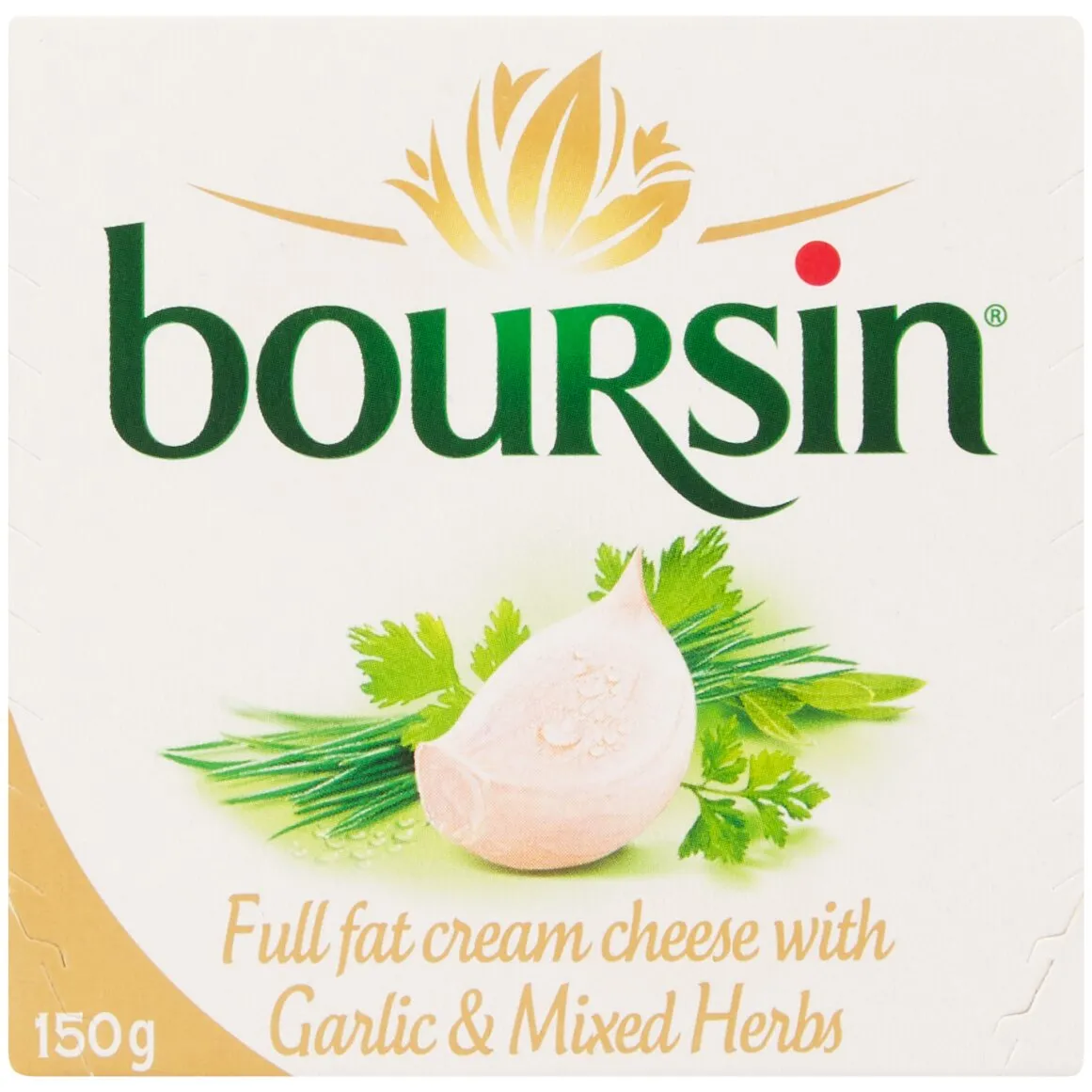 Boursin® High Fat Soft Cheese with Garlic & Mixed Herbs 150 g