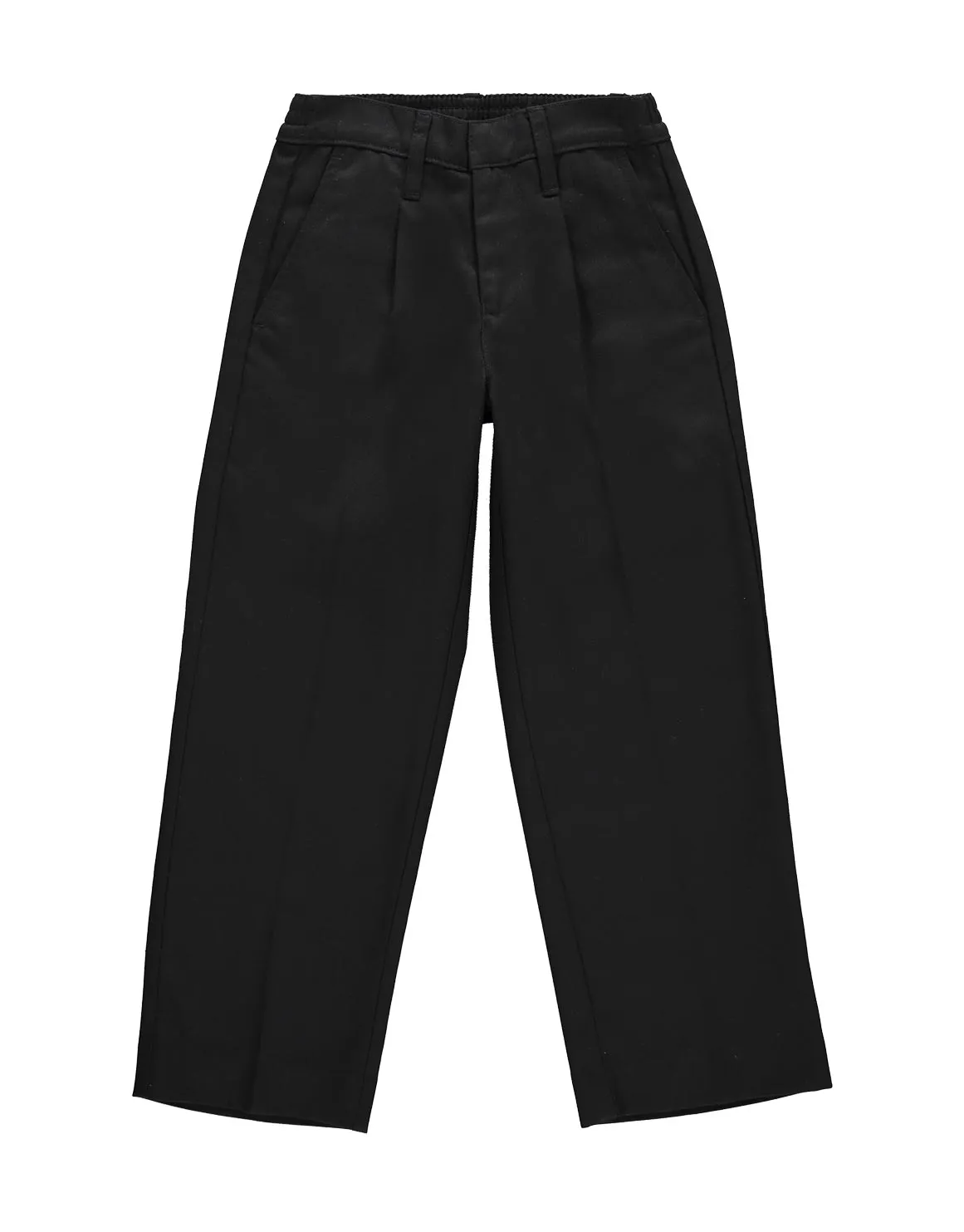 Boys Regular Fit School Trousers - BLACK