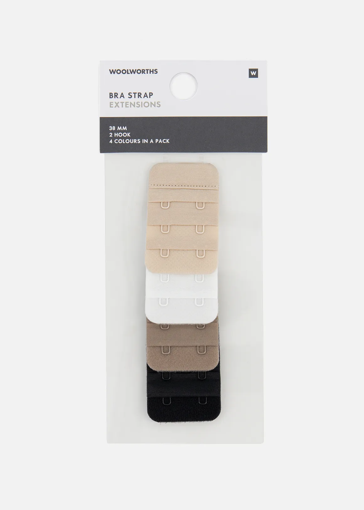 Bra Strap Extensions 38mm 4 Pack - ASSORT