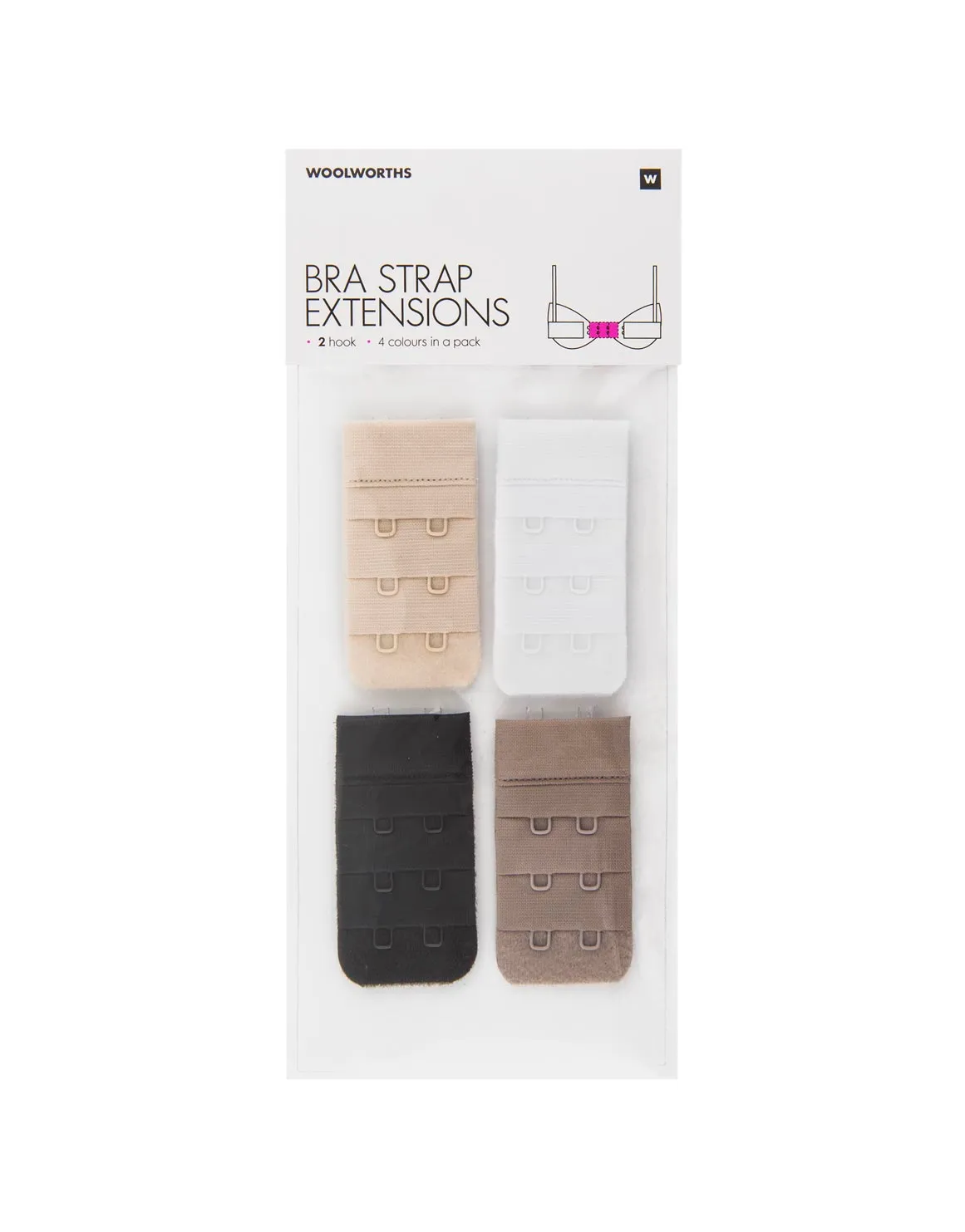 Bra Strap Extensions 4 Pack - New Neutrals - ASSORT
