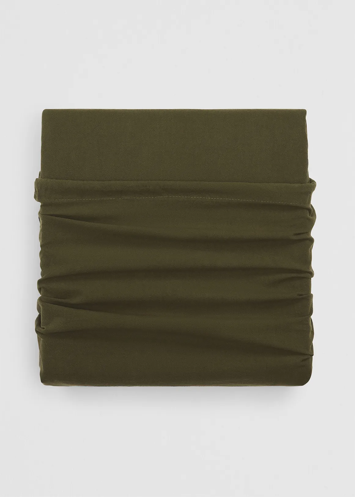 Brae Australian Cotton King Quilt Cover - DARK OLIVE
