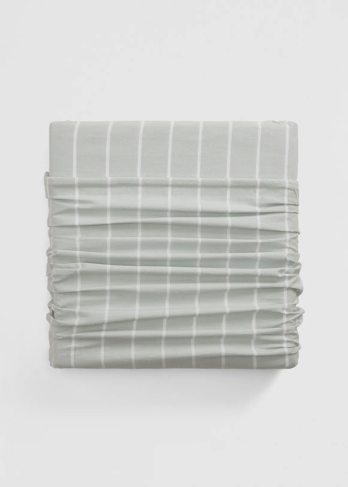 Brae Australian Cotton Stripe Super King Quilt Cover - JADE