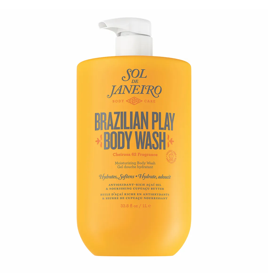 Brazilian Play Moisturizing Shower Cream-Gel - Bum Bum - 1L