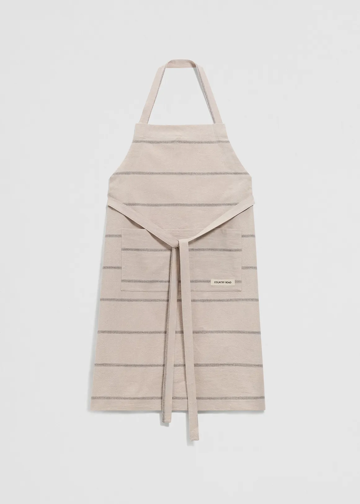 Bruny Apron - NATURAL STRIPE