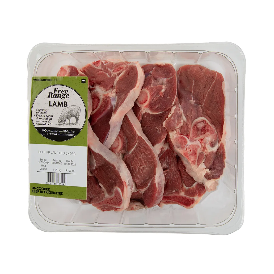 Bulk Free Range Lamb Leg Chops Avg 1.5 kg