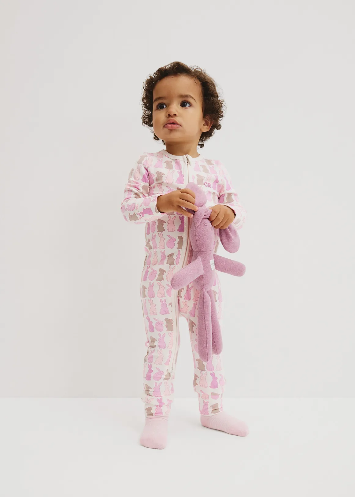 Bunny Jumpsuit - MULTI PINK