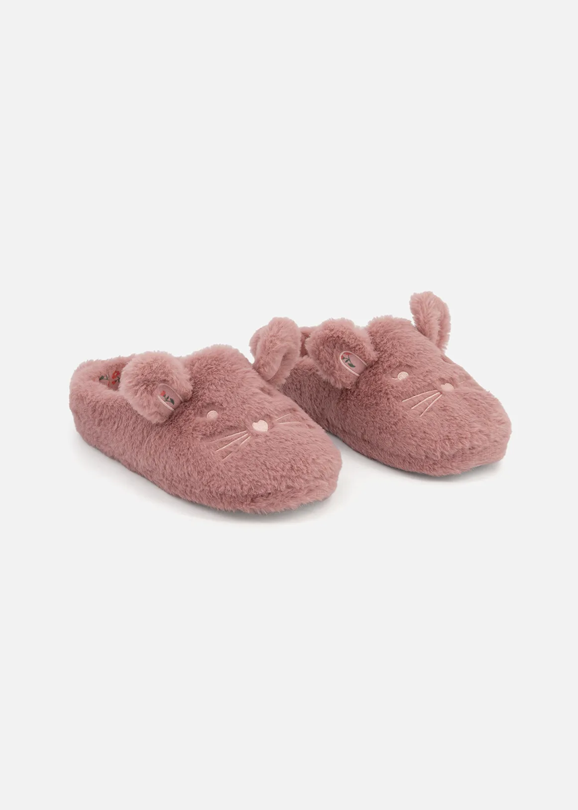 Bunny Novelty Slippers (Size 12-6) Older Girl - PINK