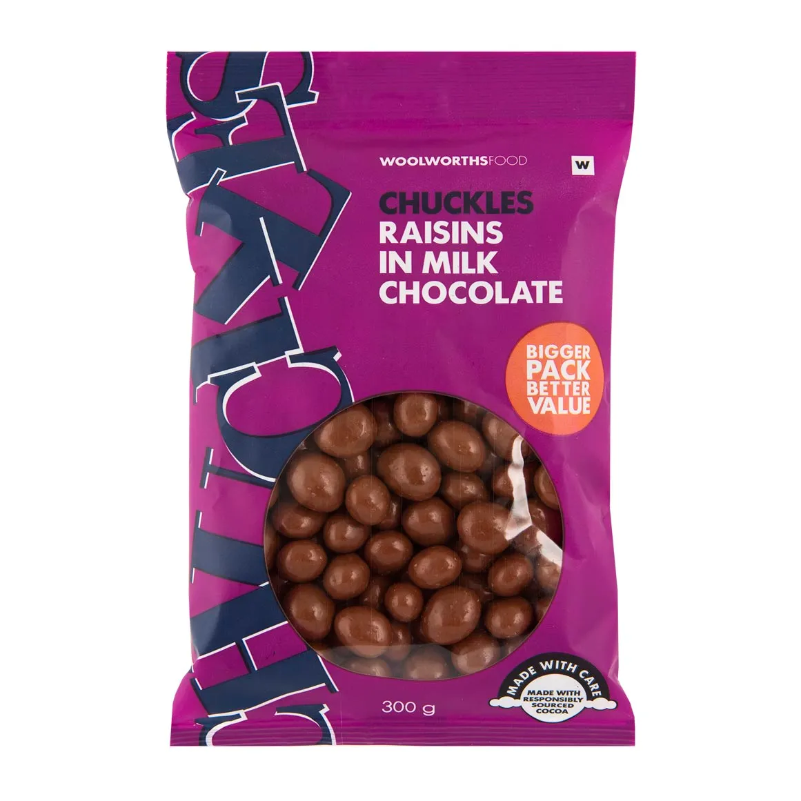 CHUCKLES® Raisins in Milk Chocolate Bulk Pack 300 g