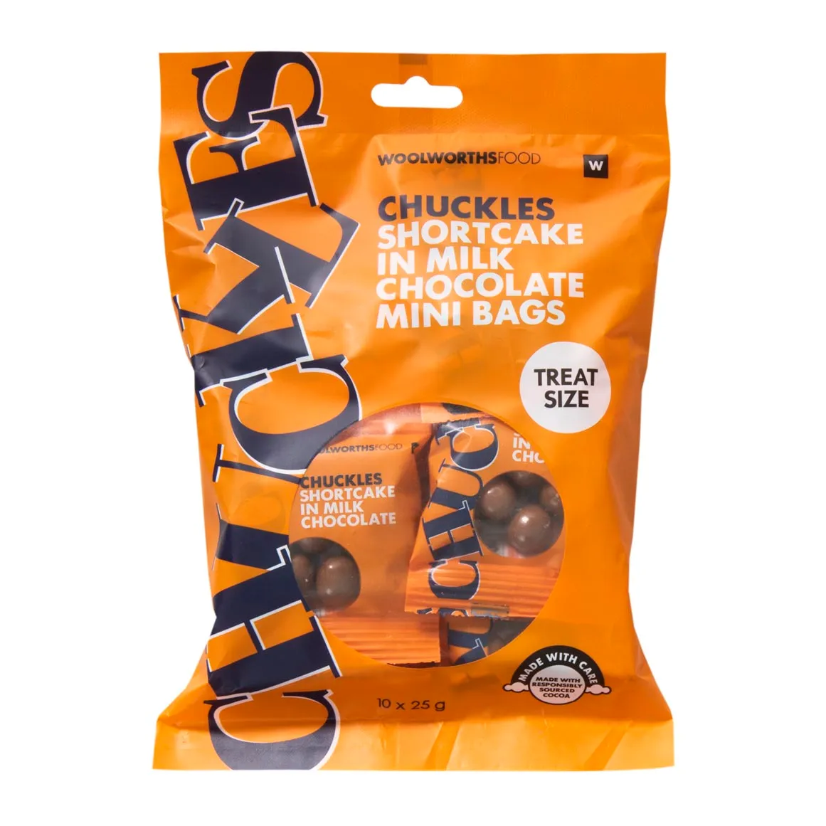 CHUCKLES® Shortcake in Milk Chocolate Mini Bags 10 x 25 g