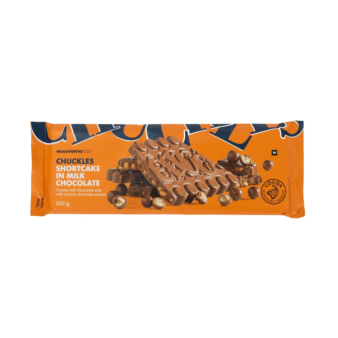 CHUCKLES® Shortcake in Milk Chocolate Slab 300 g