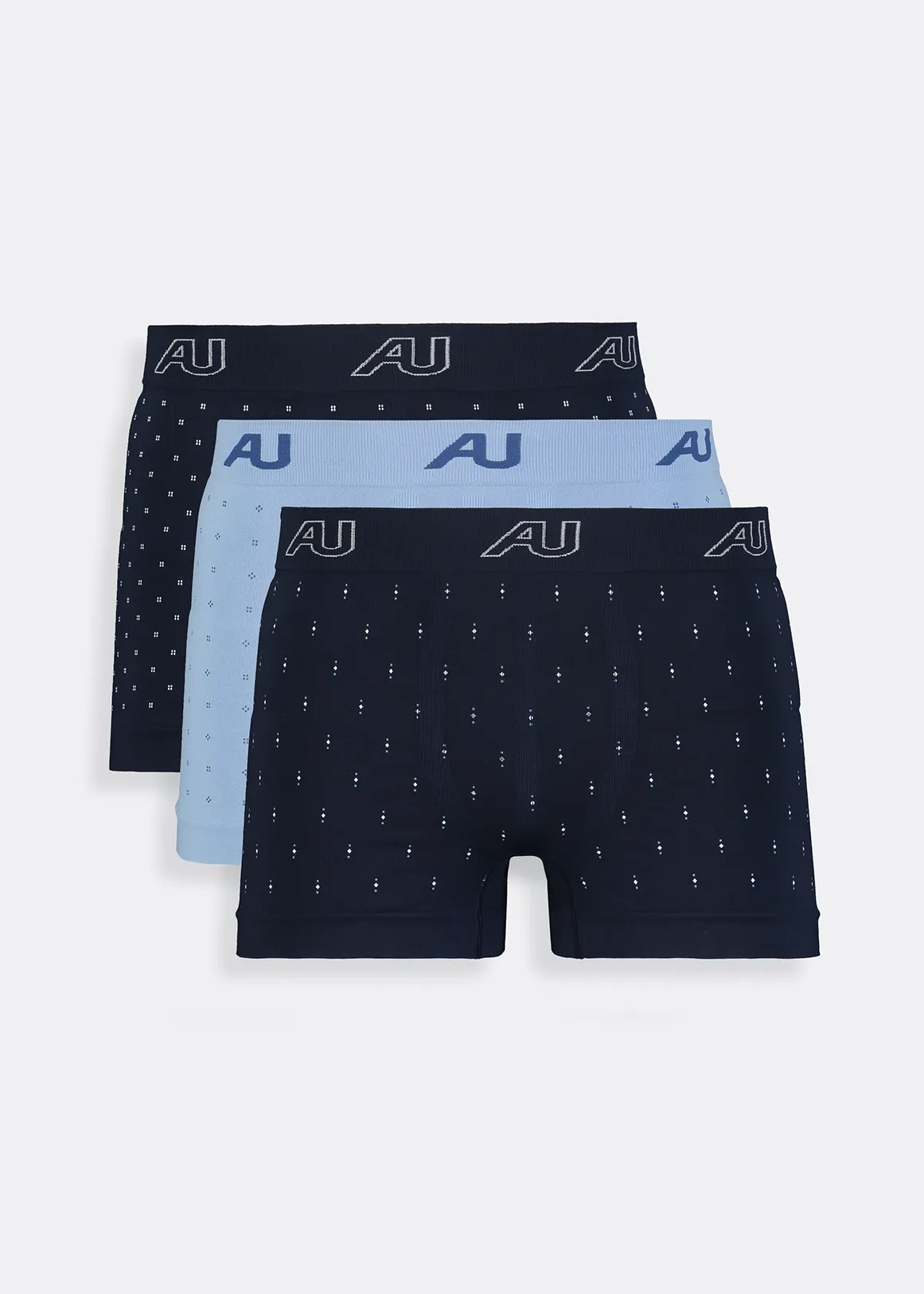 COOLTECH Assorted Seamless Trunks 3 Pack - X BLUE