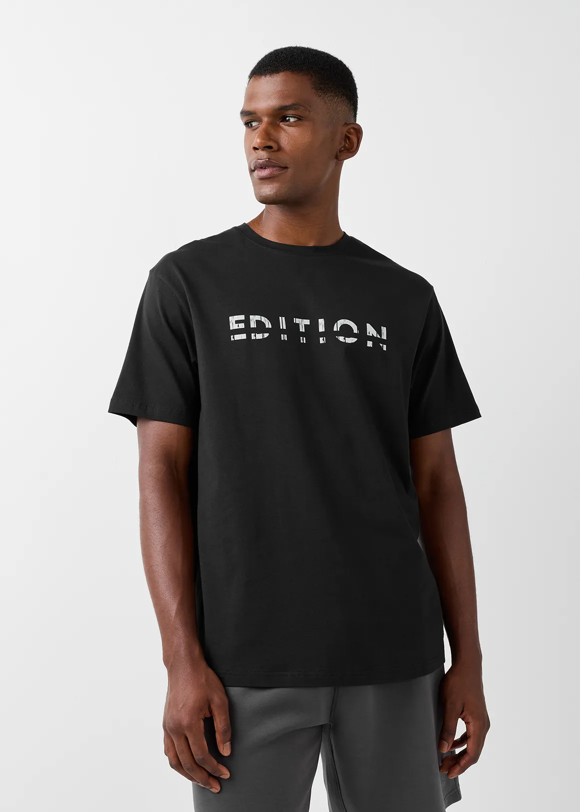 COOLTECH Graphic Stretch Cotton T-shirt - X BLACK