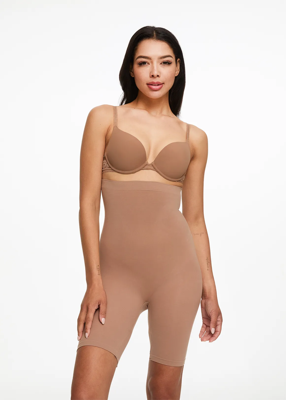 COOLTECH Seamless Shaping Hip & Thigh Cycle Shorts - MAGIC - MOCHA