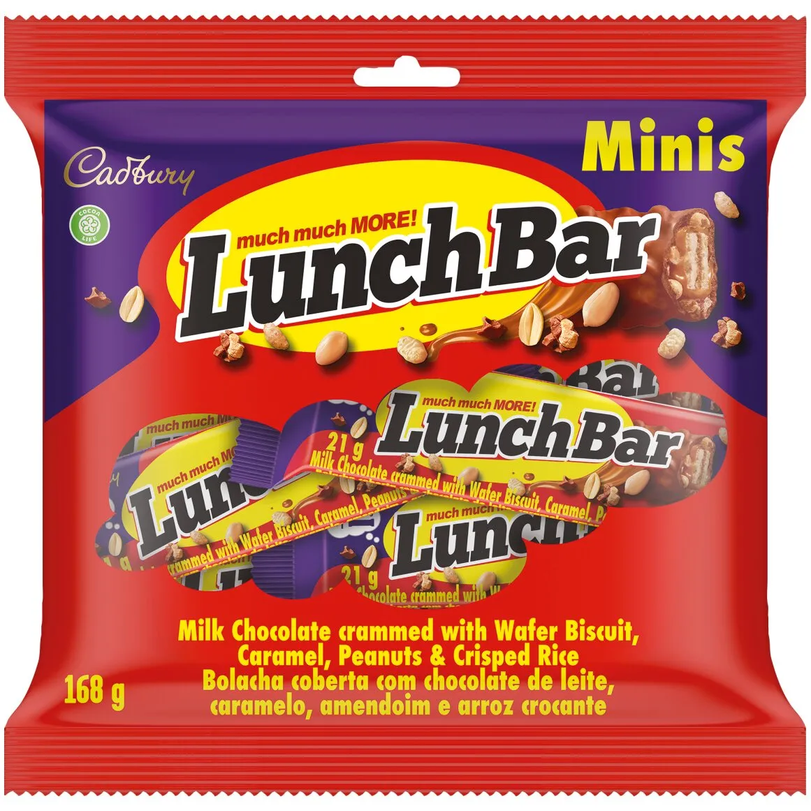 Cadbury Lunchbar Milk Chocolate Minis 168 g