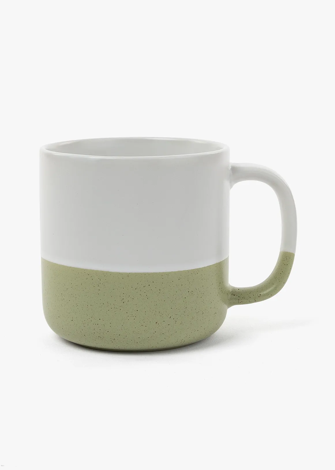 Calm Stoneware Script Mug - X GREEN