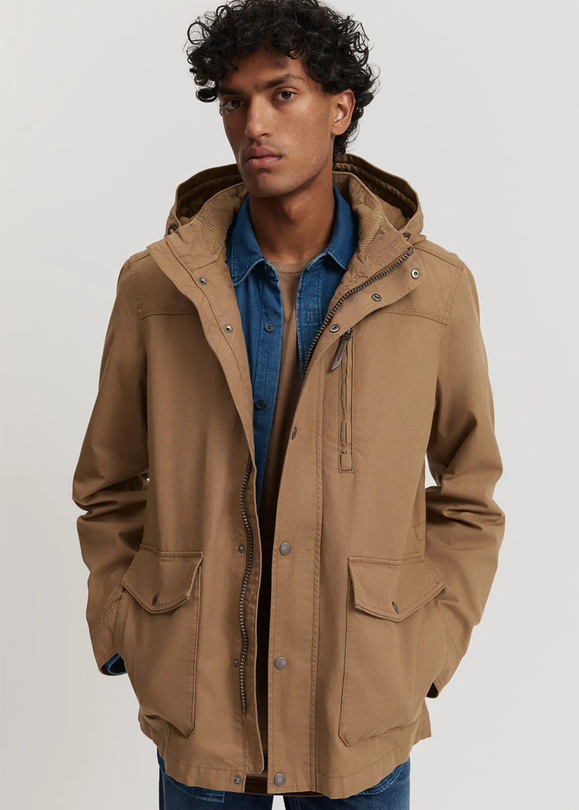 Canvas Parka - WALNUT