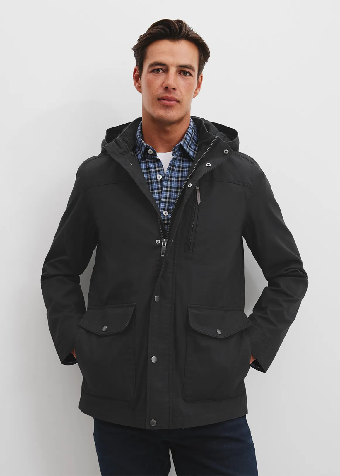 Canvas Parka - WASHED BLACK