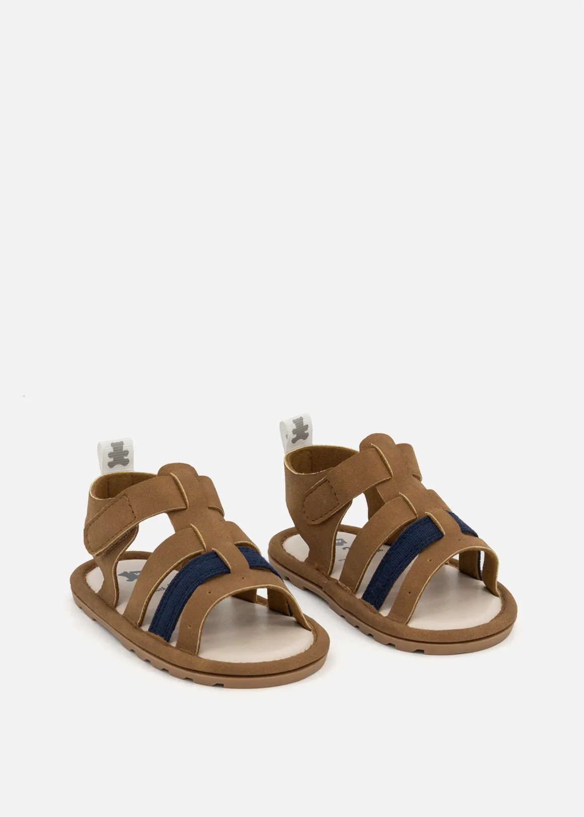 Canvas Strap Sandals - TAN