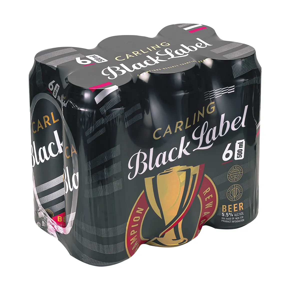 Carling Black Label Beer 6 x 500 ml Cans