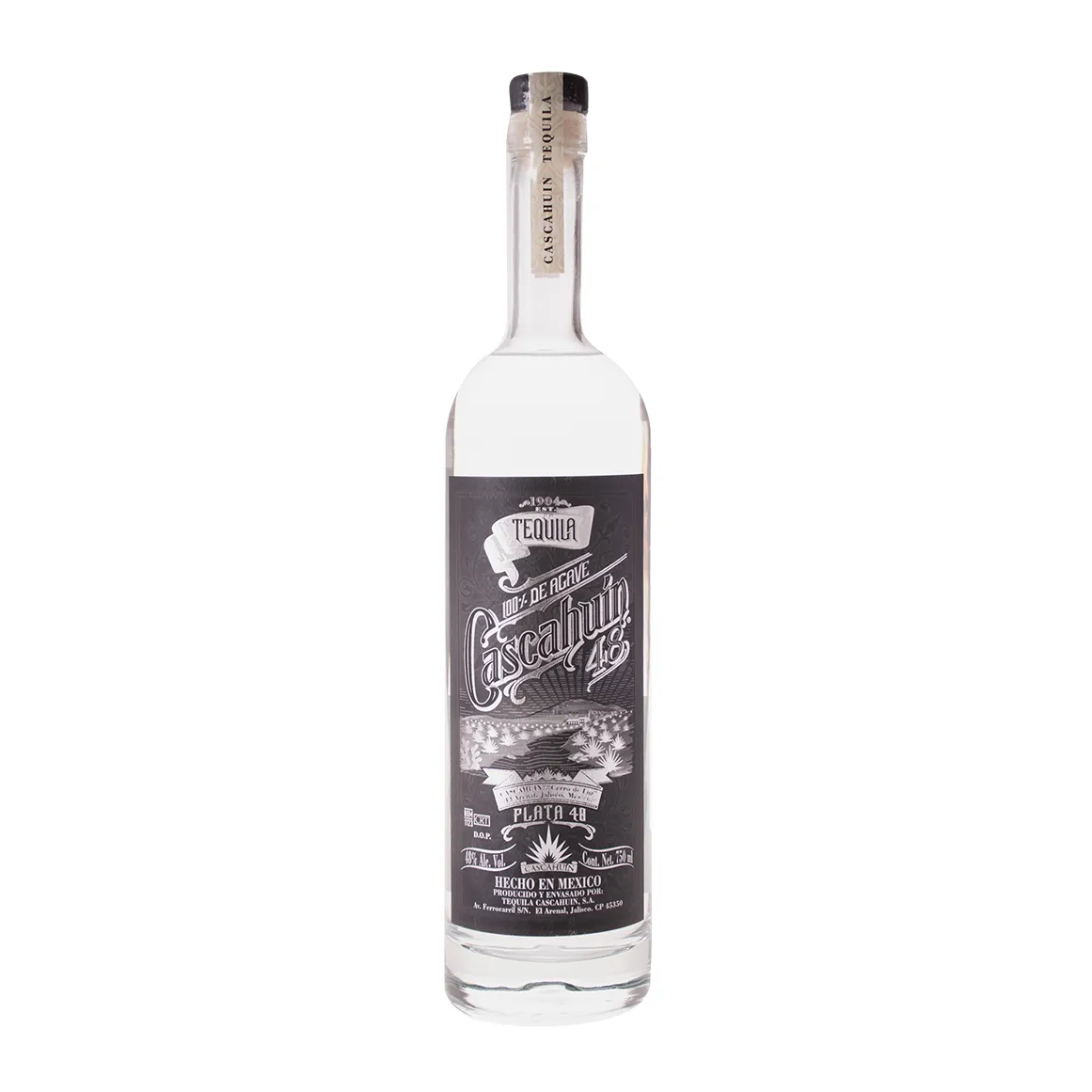 Cascahuin 48 Plata Tequila 750 ml