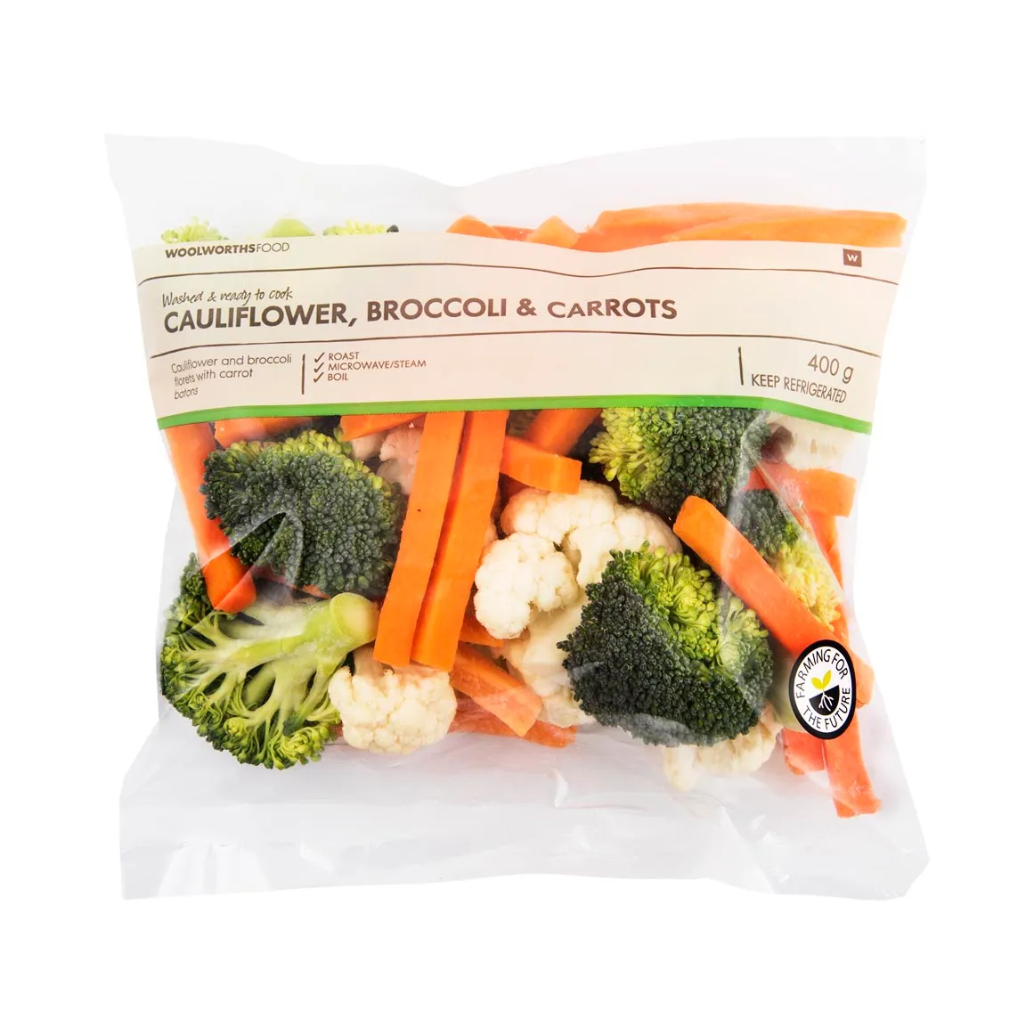 Cauliflower, Broccoli & Carrots 400 g