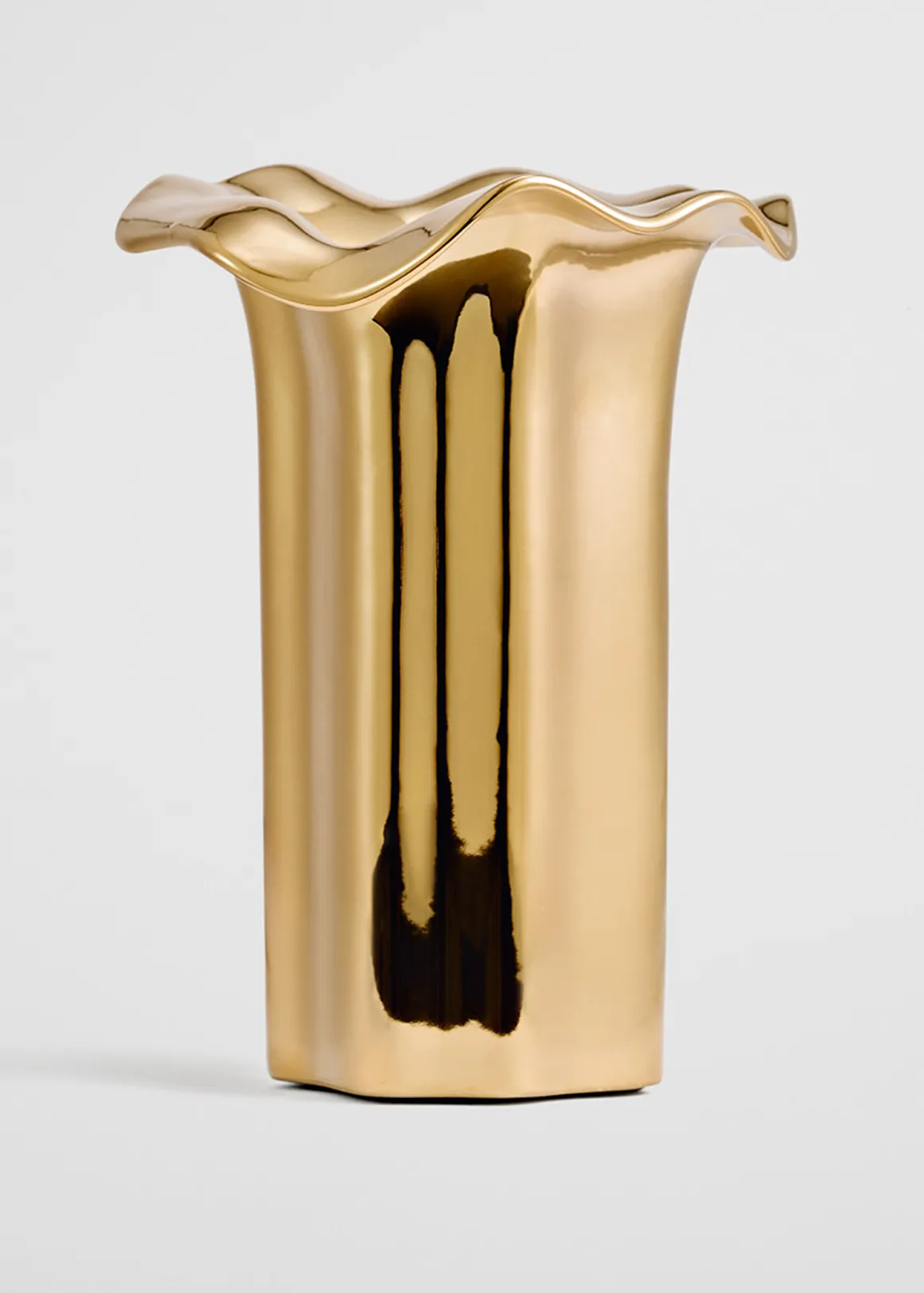 Celeste Medium Metallic Vase - GOLD