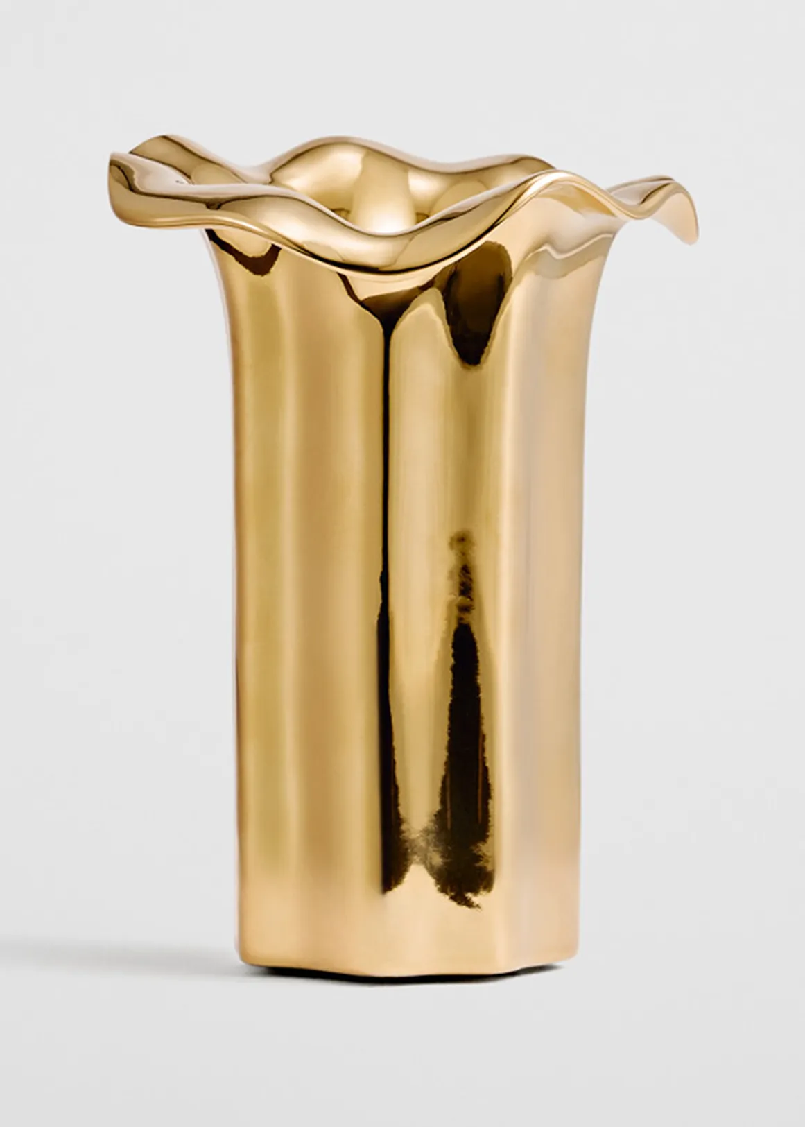 Celeste Small Metallic Vase - GOLD
