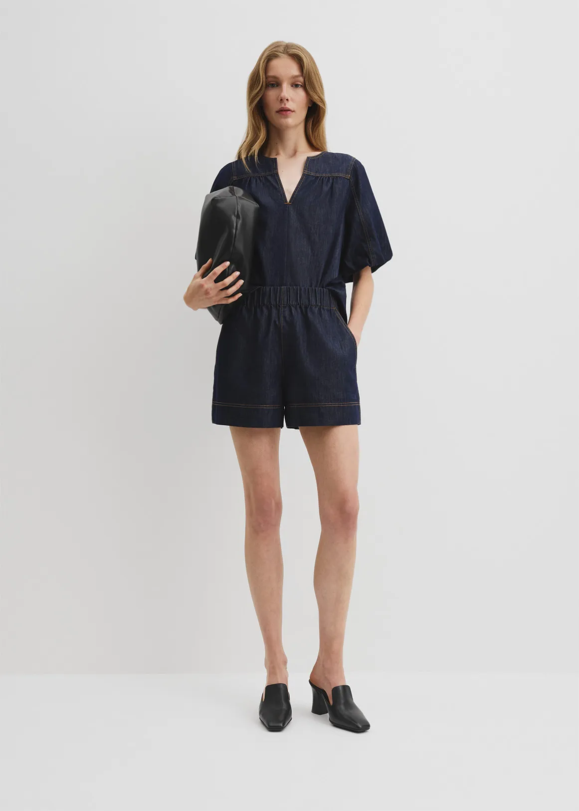 Chambray Denim Short - INDIGO RINSE