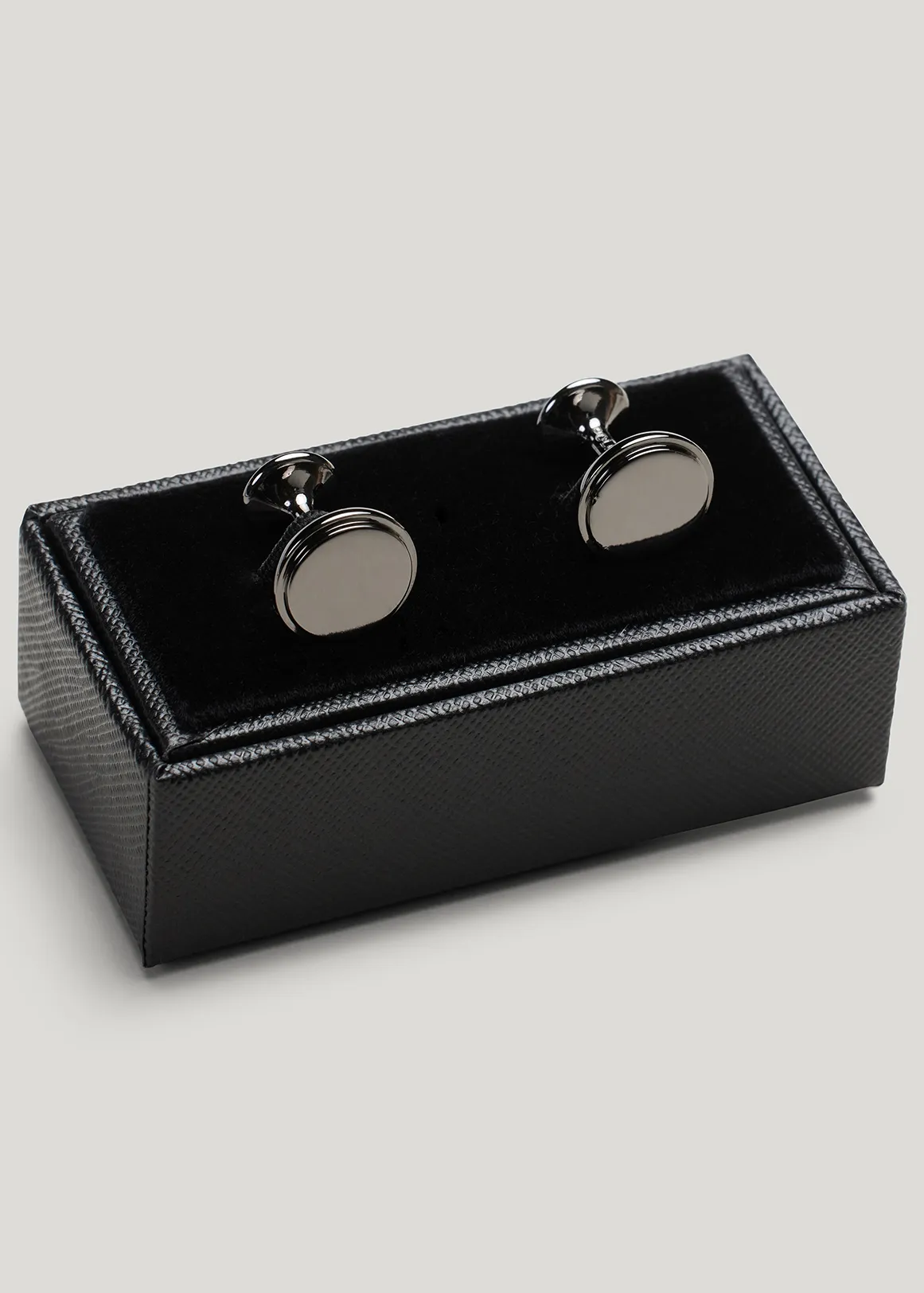 Champagne Glass Shaped Cufflinks - GUNMETAL