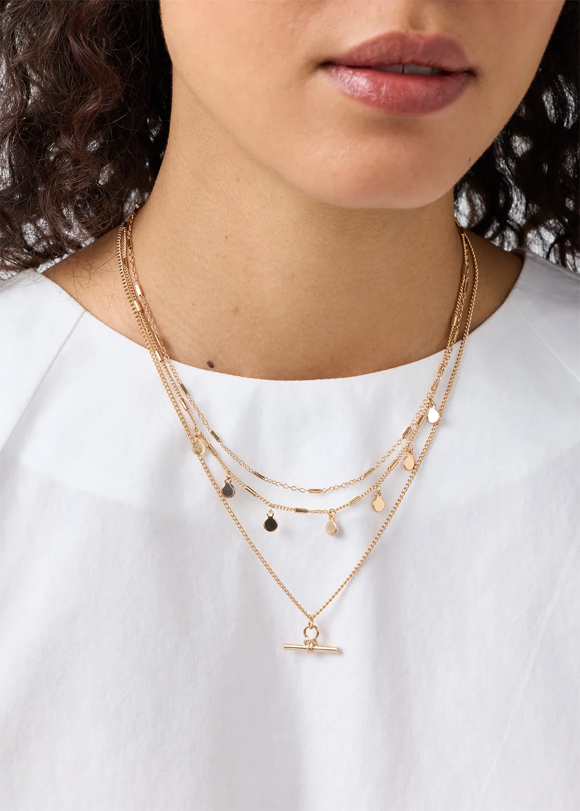 Charm Layered Necklace - GOLD