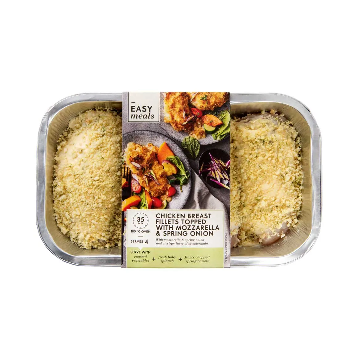 Chicken Breast Fillets Topped with Mozzarella & Spring Onion 800 g