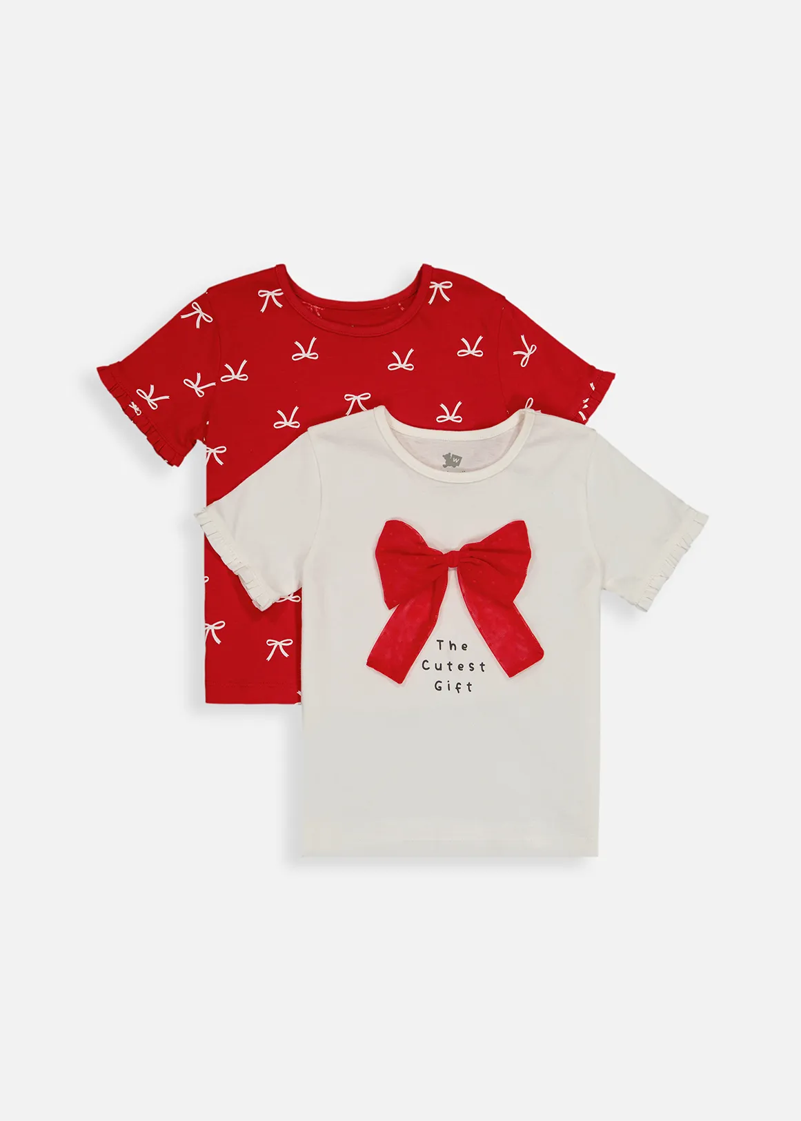 Christmas Cotton T-shirts 2 Pack - X RED