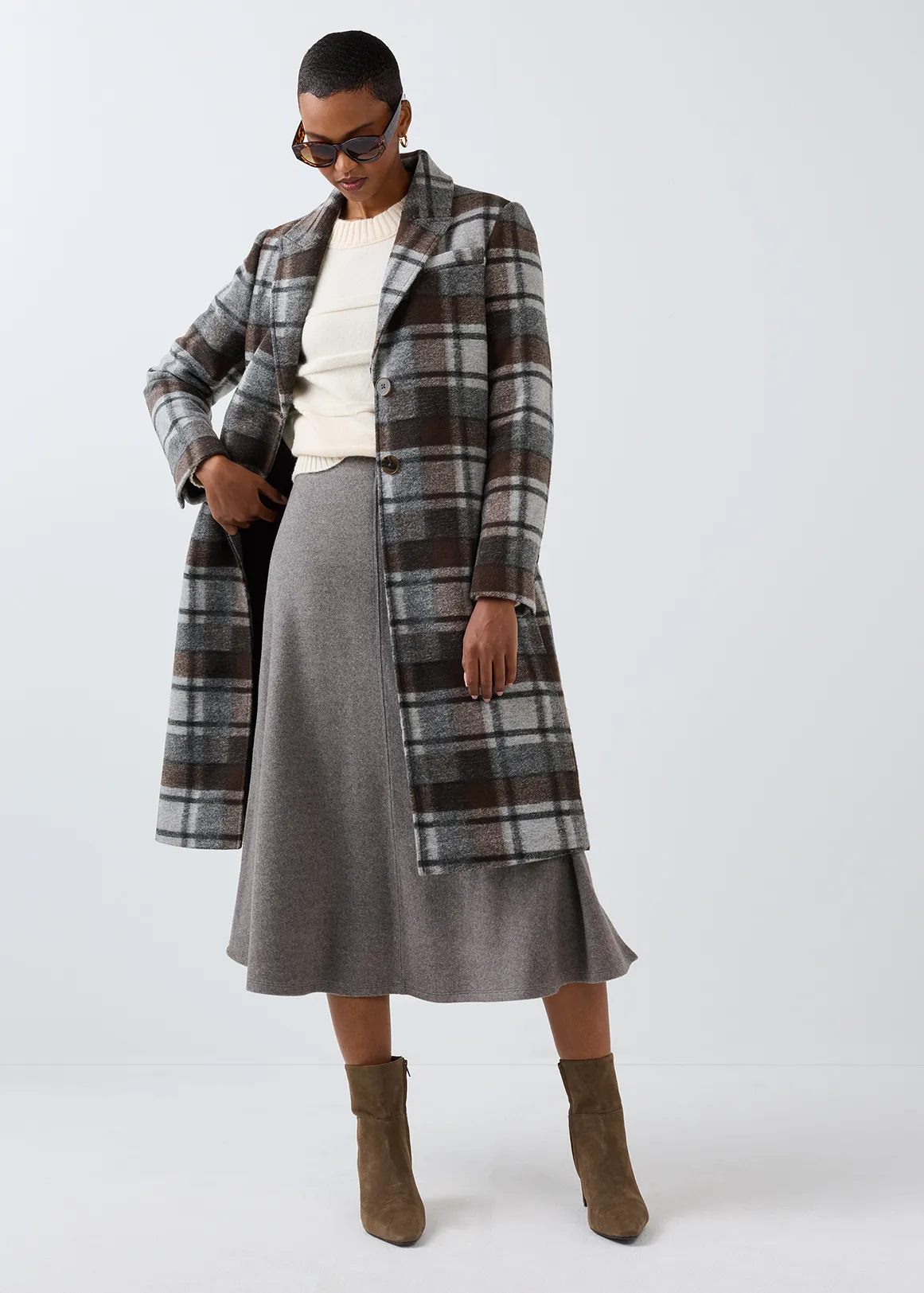 Classic Melton Coat - X BROWN