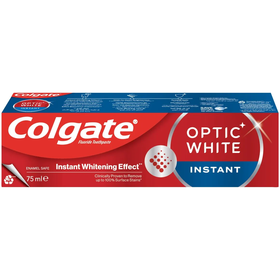 Colgate Optic White Instant Fluoride Toothpaste 75 ml