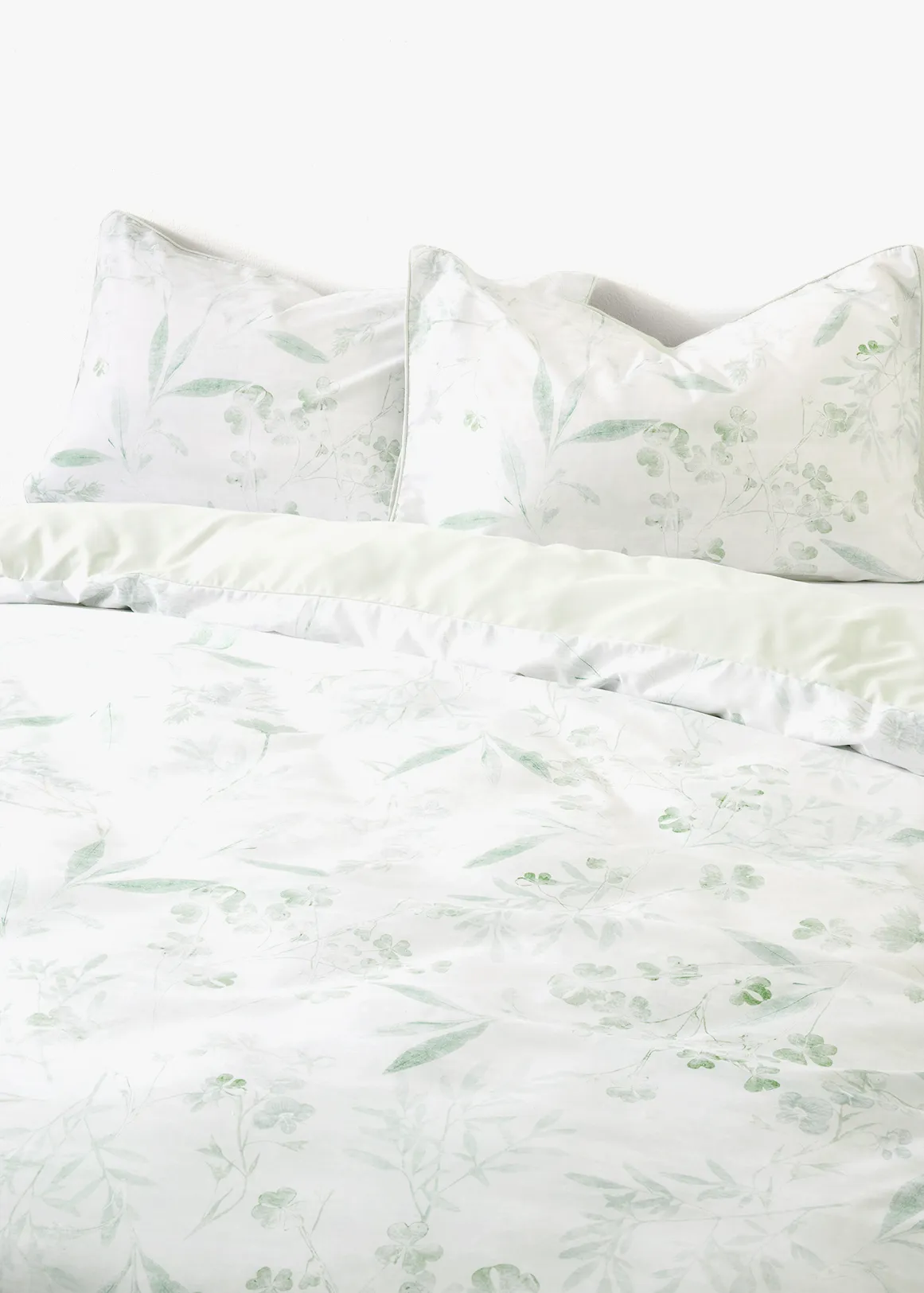 Colombe Microfibre Duvet Cover Set - X GREEN
