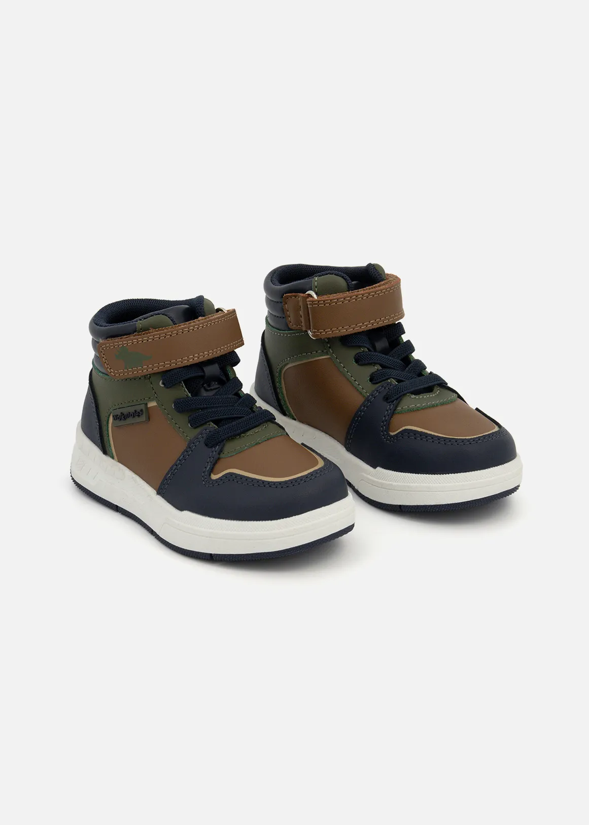 Colourblock High Top Sneakers (Size 4-13) Younger Boy - X BROWN