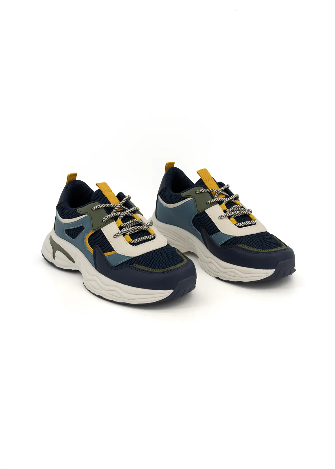 Colourblock Trainers (Size12-6) Older Boy - X NAVY