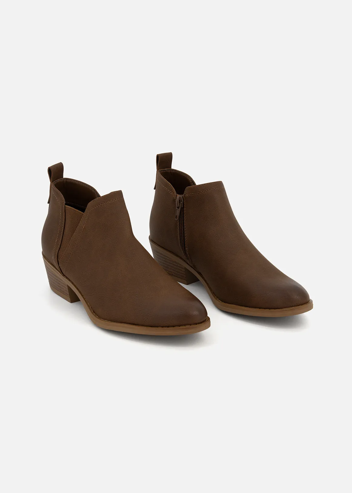 Comfort Chelsea Ankle Boots - TAN