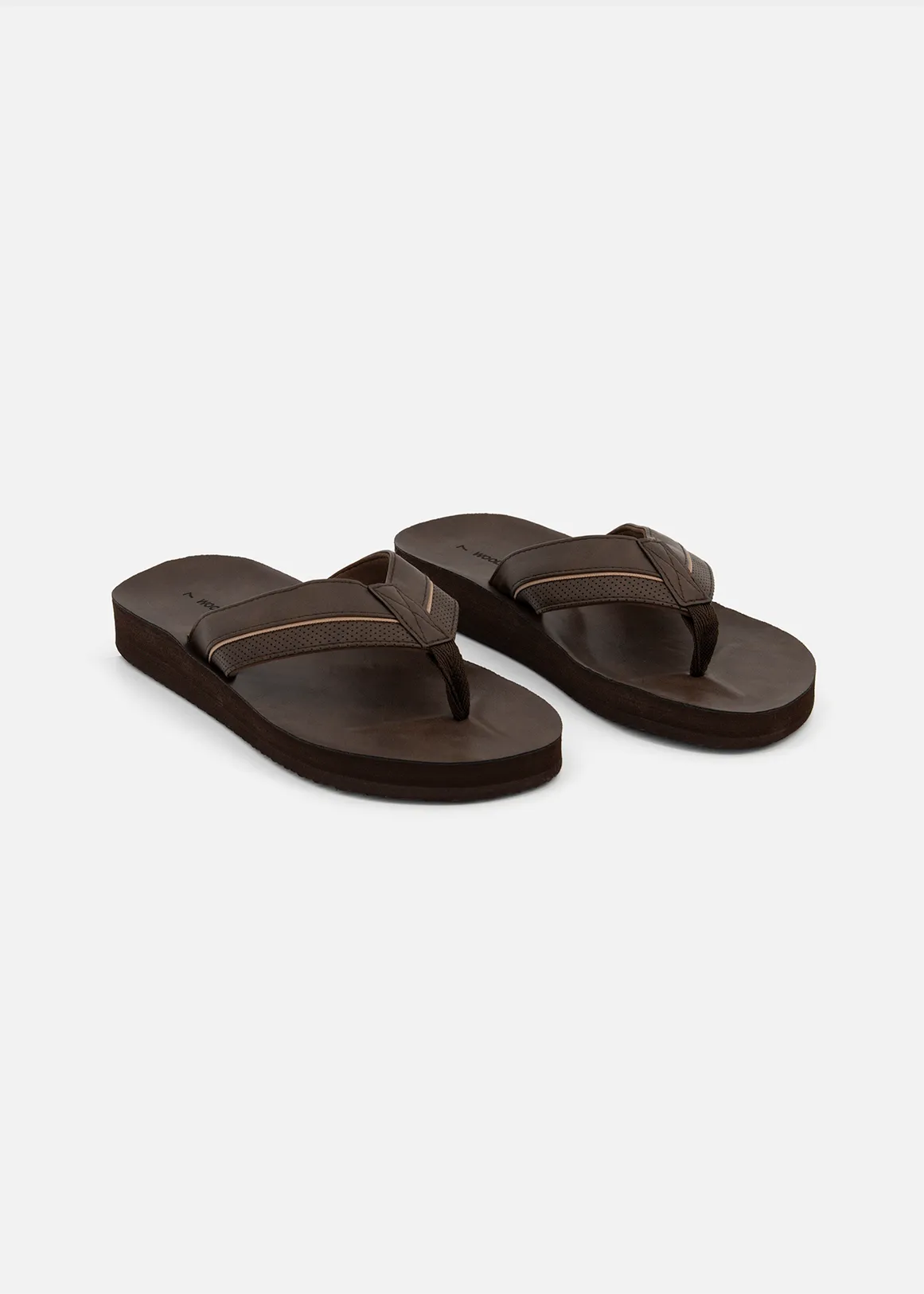 Comfort Thong Sandals - CHOCOLATE