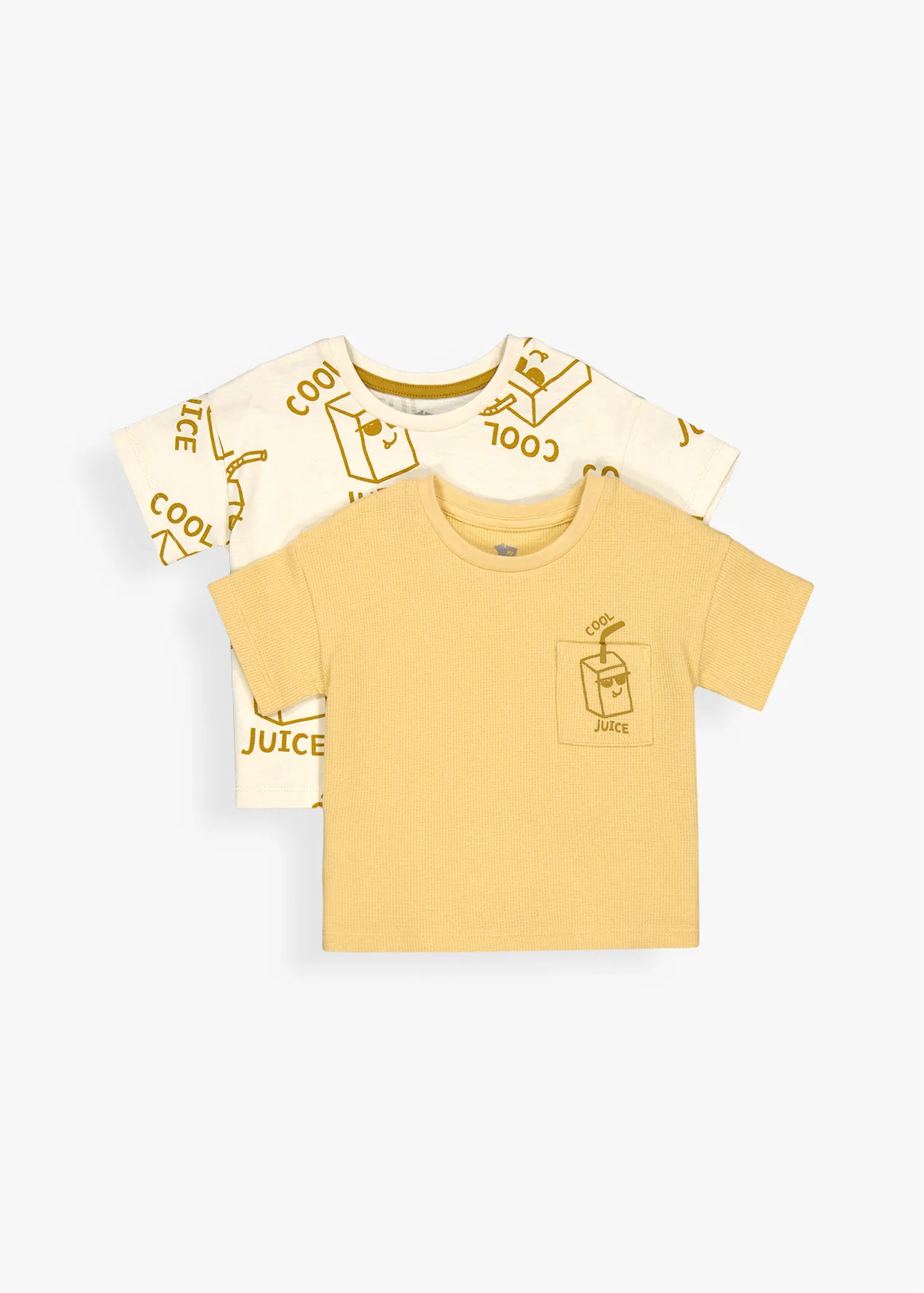 Cool Juice Cotton T-shirts 2 Pack - X YELLOW