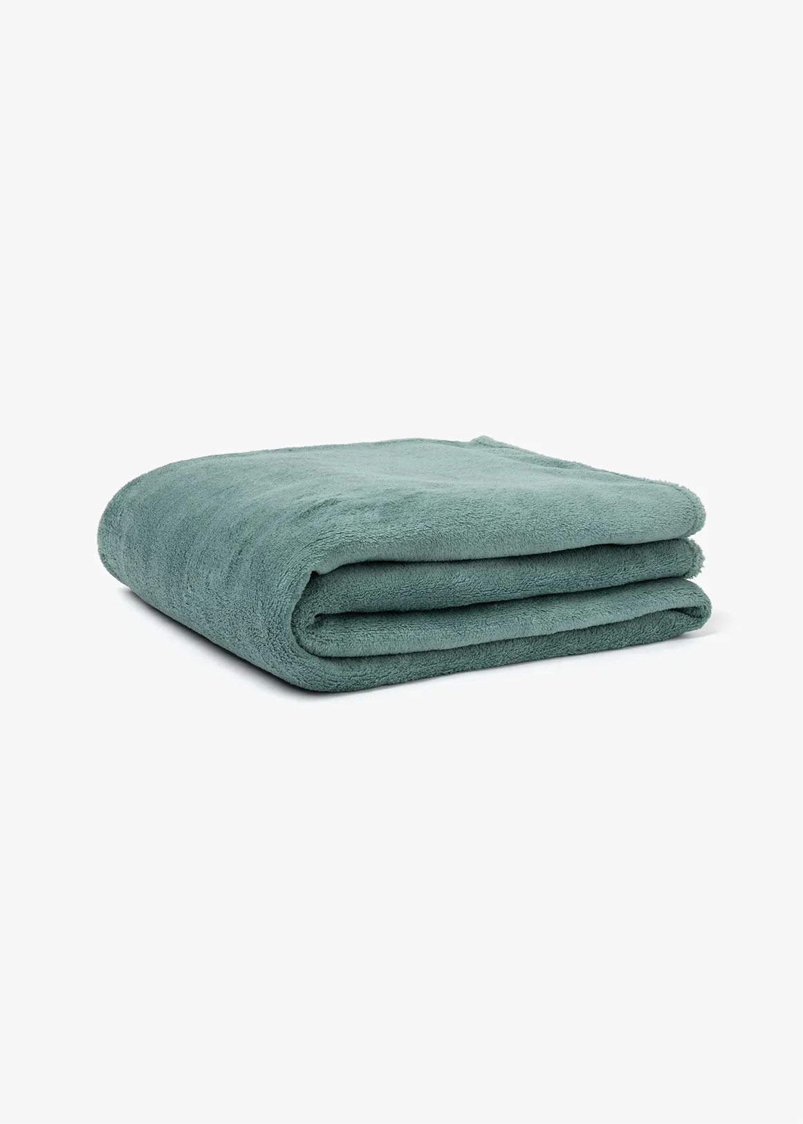 Coral Fleece Throw 150x130cm - AQUA