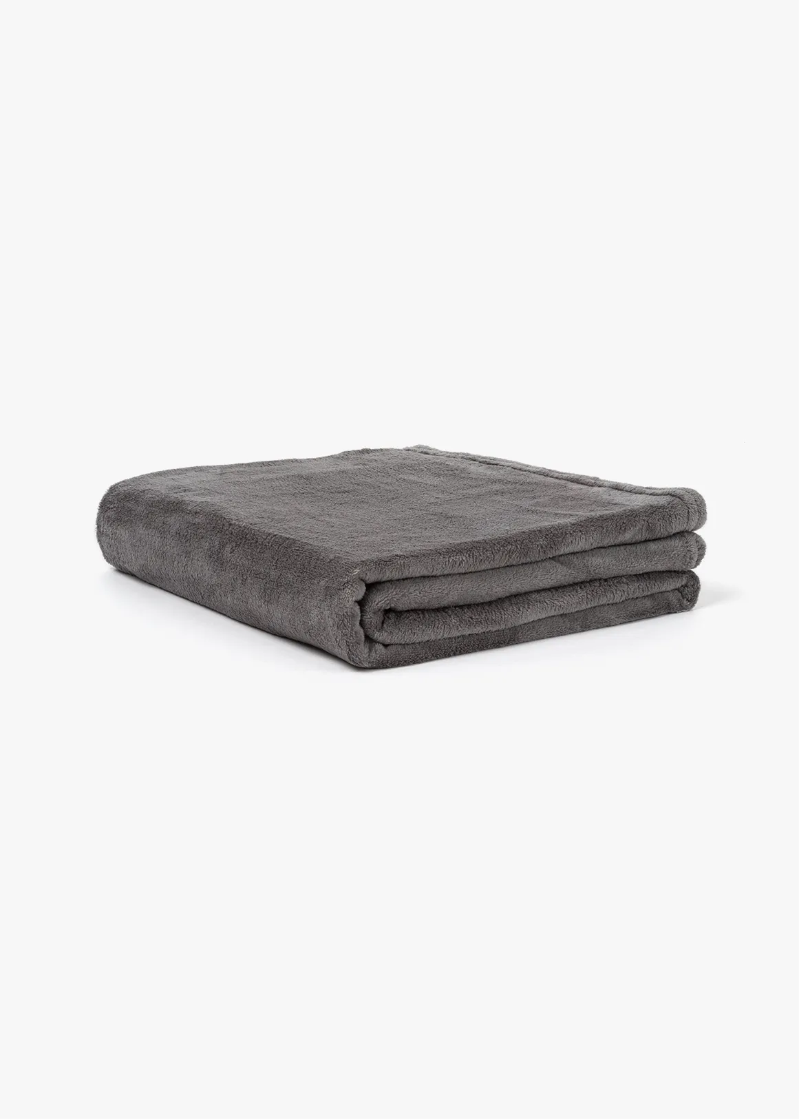 Coral Fleece Throw 150x130cm - GREY